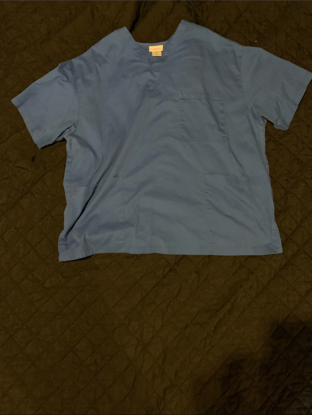 Barco Uniforms Blue V-Neck Scrub Top